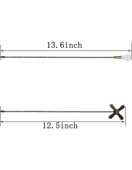 Cadena de Tirar para Ventilador de Techo EIKOSON Antiguo 30.48 cm