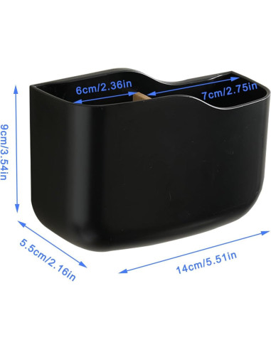 Soporte Adhesivo para Control Remoto SUNFICON Negro 14x5.5x9 cm