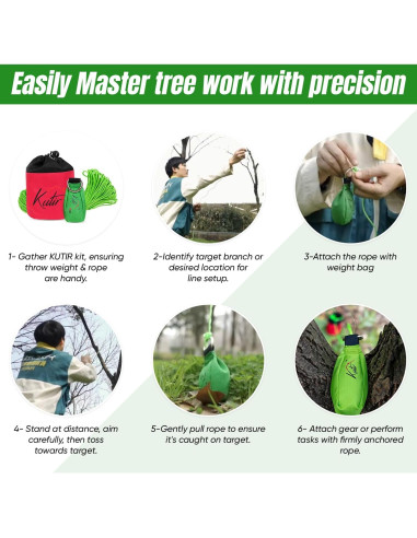 Kit de peso y línea de lanzamiento Kutir 0,45 kg 45,72 m