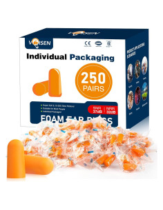 Tapones para oídos VOISEN 250 pares 32dB NRR 37dB SNR