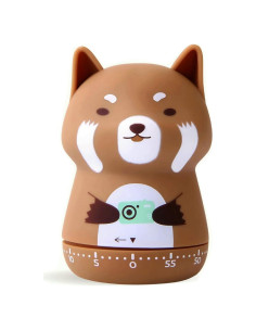 Temporizador de Cocina Mecánico NUOSWEK Panda Marrón 60 Min