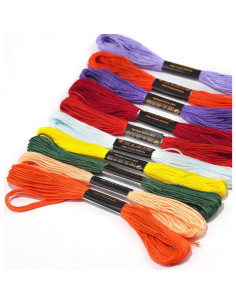 Hilo para Pulseras de Amistad Newkita 24 Colores Algodón 2