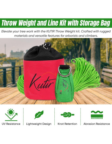 Kit de peso y línea de lanzamiento Kutir 0,45 kg 45,72 m