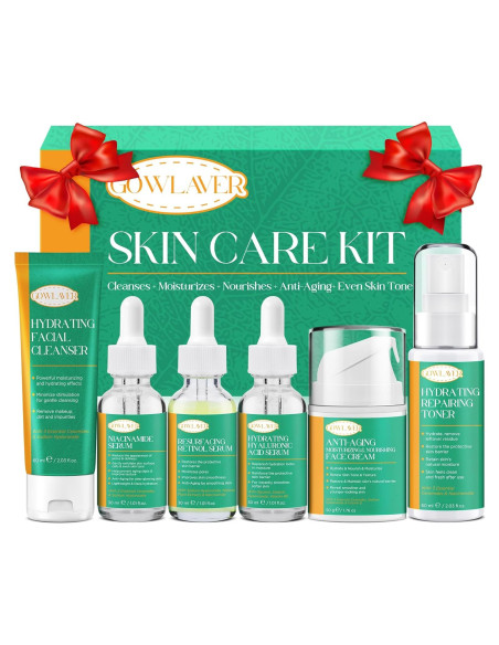 Kit Cuidado Facial GOWLAVER Antienvejecimiento 6 Piezas