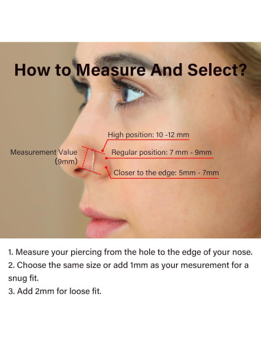 Aro de Nariz Dorado 14K 5mm 20g Hipoalergénico Unisex