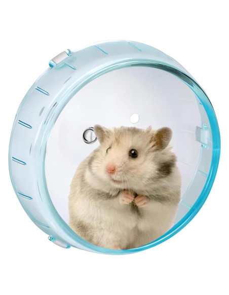 Rueda de Ejercicio para Hámster Petzilla 12cm Azul - Silenciosa y Segura Rueda de Ejercicio para Hámster Petzilla 12cm Azul - Silenciosa y Segura