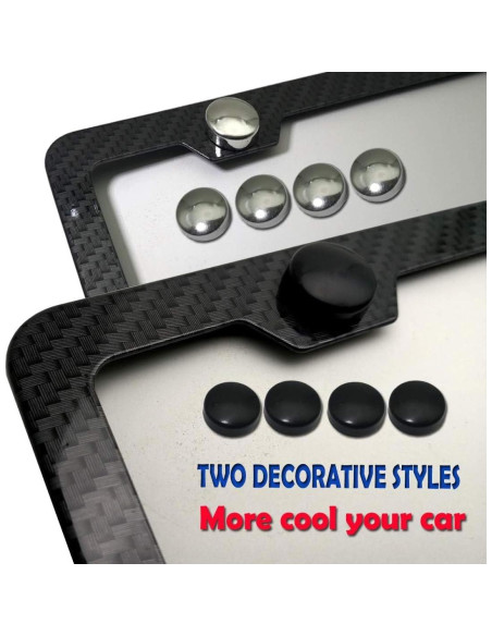 Marco de Placa de Licencia BGGTMO Fibra de Carbono 2 Agujeros