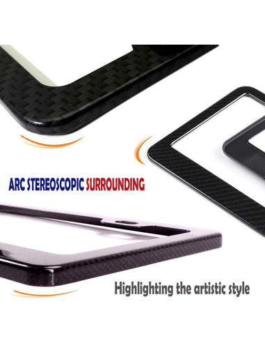 Marco de Placa de Licencia BGGTMO Fibra de Carbono 2 Agujeros