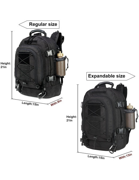 Mochila táctica militar HYKING 39-64L expandible para 3 días