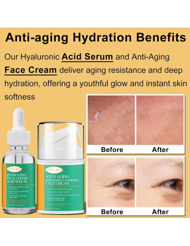 Kit Cuidado Facial GOWLAVER Antienvejecimiento 6 Piezas