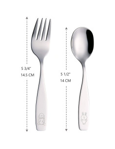 Juego de Cubiertos para Niños ANNOVA 6 Piezas Acero Inoxidable 2