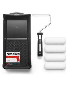 Kit de Rodillos de Pintura de Espuma Remolika 6 Piezas 4"
