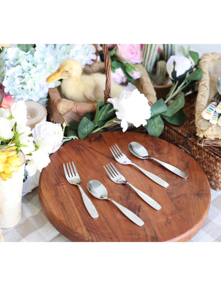 Juego de Cubiertos para Niños ANNOVA 6 Piezas Acero Inoxidable Juego de Cubiertos para Niños ANNOVA 6 Piezas Acero Inoxidable