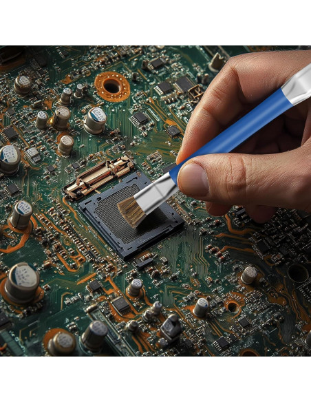 2 Cepillos de Limpieza ESD GTHUNDER para Placas Base - Azul