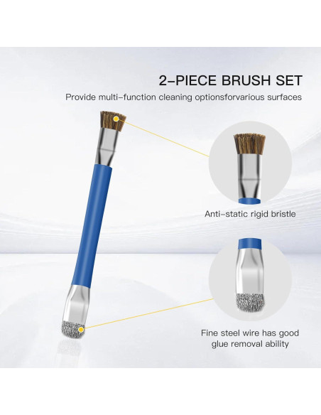 2 Cepillos de Limpieza ESD GTHUNDER para Placas Base - Azul