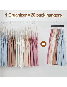 Perchero Plegable de Madera TOPIA HANGER 20 Ganchos Negro 2