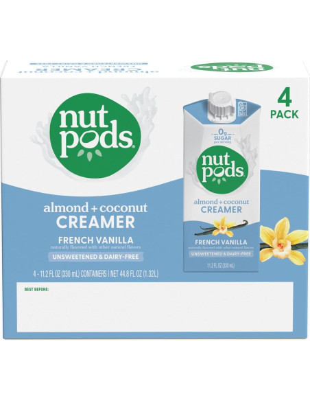 Crema de Café Sin Azúcar Nutpods Vainilla Francesa 1.32L