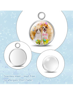 Kit de 120 Piezas de Bases de Pendientes Hicarer 12 mm 2