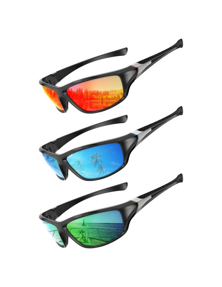 Gafas de sol polarizadas QALLY UV400 para hombres - 3 colores