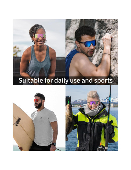 Gafas de sol deportivas polarizadas Rosemal UV400 para ciclismo