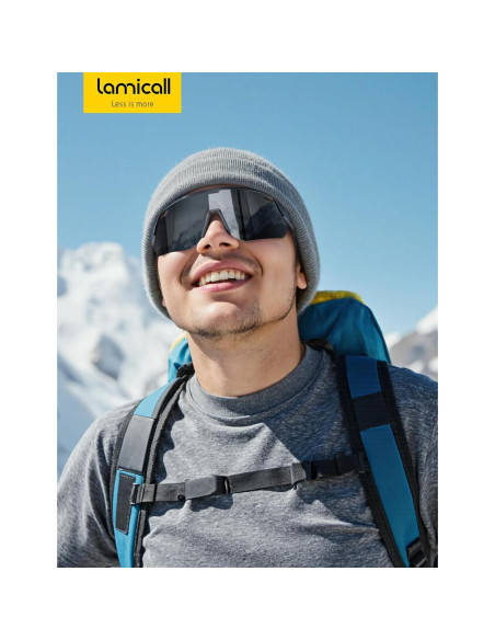 Gafas de sol deportivas Lamicall Bcpe02-bk UV400 para ciclismo