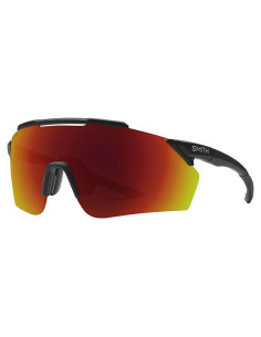 Gafas de sol Smith Ruckus unisex - Negro mate, lente espejo rojo