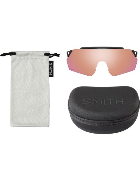 Gafas de sol Smith Ruckus unisex - Negro mate, lente espejo rojo