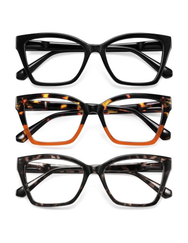 Gafas de Lectura Ojo de Gato Resjok con Bloqueo Luz Azul 3P
