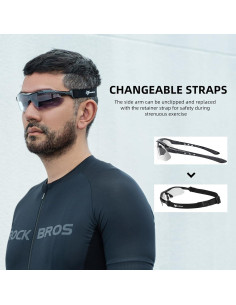 Gafas de Ciclismo ROCKBROS Fotoquímicas UV para Hombres y Mujeres 2