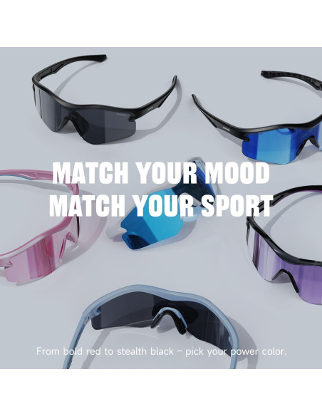 Gafas de sol deportivas DEAFRAIN UV400 para hombres y mujeres