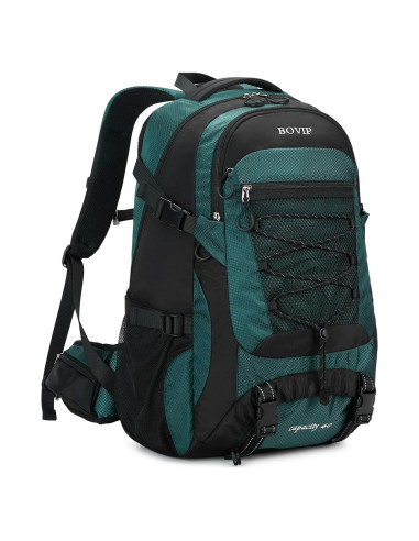 Mochila de senderismo BOVIP 40L impermeable unisex verde