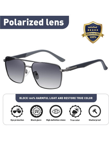 Gafas de sol polarizadas UV400 KIOYTLIK aviador unisex