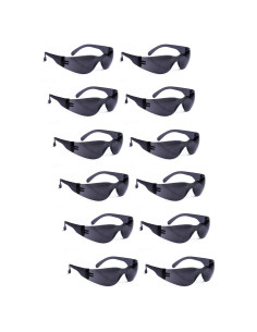 Gafas de Seguridad ROAR Humo 12 Pares Lente Resistente