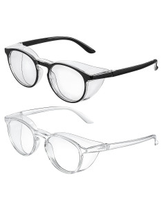 Paquete de 2 Gafas de Seguridad Antivaho TIESOME UV y Luz Azul