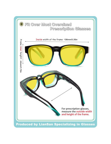 Gafas de Seguridad LianSan UV400 para Hombres y Mujeres