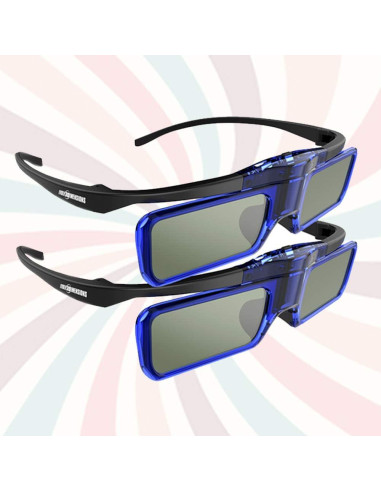 Gafas 3D DLP Link Evolved Dimensions LT Recargables 4 Pzas