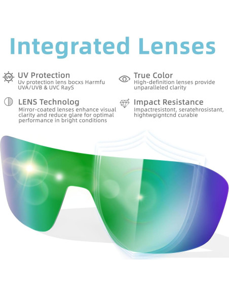 Gafas de sol polarizadas B.N.U.S unisex UV400 TR90 nano recubiertas