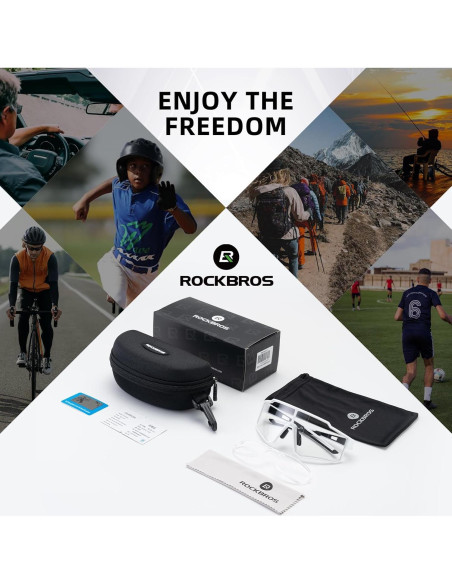 Gafas de Ciclismo Fotochromáticas ROCKBROS UV400 para Adultos