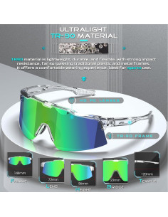 Gafas de Sol Deportivas ATTCL KC11 para Ciclismo UV400 2