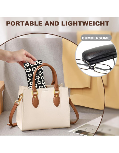 2 Estuches de Gafas de Sol PU con Paño de Limpieza - YJ