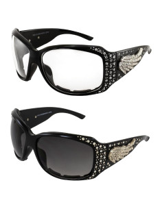 Gafas de sol para motocicleta Global Vision Angel Plus - 2 pares