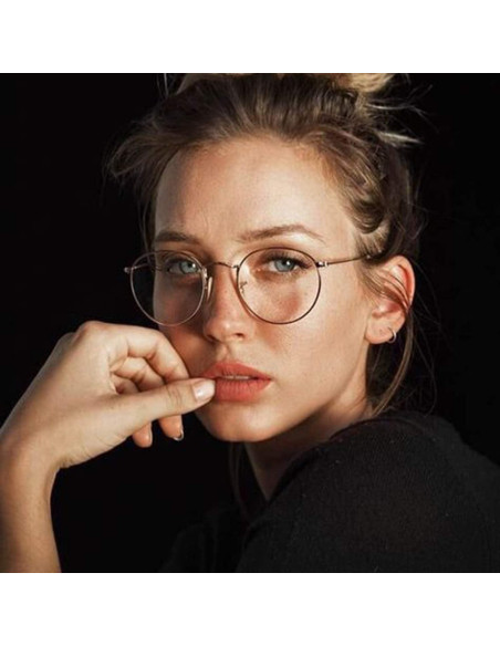 Gafas Redondas KURSAN Anti Luz Azul Transparentes Unisex