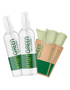 Kit Limpiador de Lentes Optigear | 2 Spray + 2 Paños Microfibra