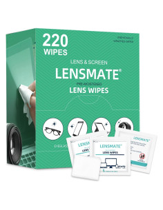 Toallitas de limpieza para lentes Lensmate 220 unidades