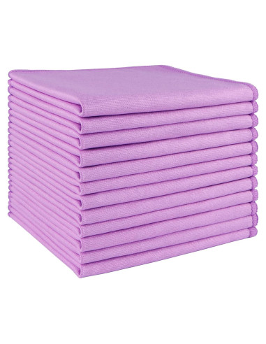 Paño de Limpieza de Microfibra HOMEXCEL 12 PK 30x30 cm Sin Pelusa