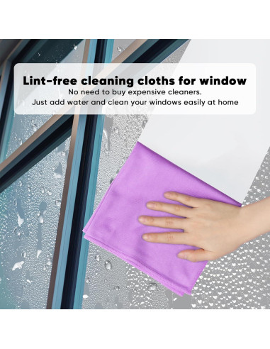 Paño de Limpieza de Microfibra HOMEXCEL 12 PK 30x30 cm Sin Pelusa