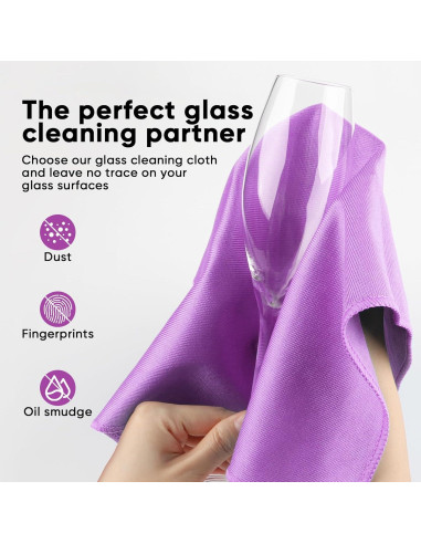 Paño de Limpieza de Microfibra HOMEXCEL 12 PK 30x30 cm Sin Pelusa