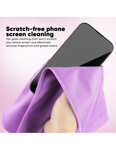 Paño de Limpieza de Microfibra HOMEXCEL 12 PK 30x30 cm Sin Pelusa