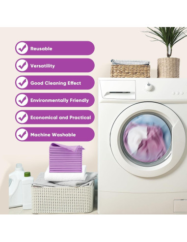 Paño de Limpieza de Microfibra HOMEXCEL 12 PK 30x30 cm Sin Pelusa