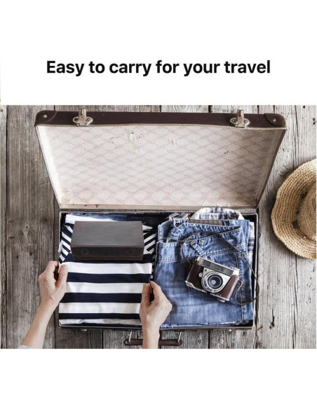 Estuche de Gafas de Sol de Cuero Genuino Café 3 Ranuras